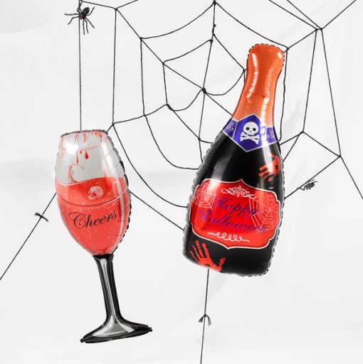 FÓLIOVÝ BALÓN CHEERS HALLOWEEN SKLO 98X38 CM