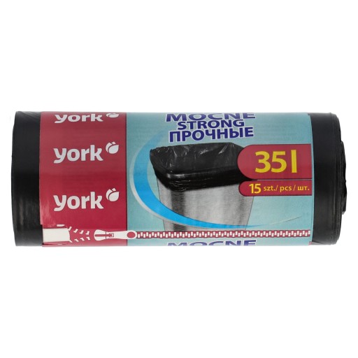 Vrecia na odpad na tuhý odpad 35 L 10 ks. York