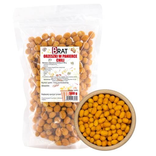 ARAŠIDY Chilli 500g Arašidy obalené chilli Kvalita