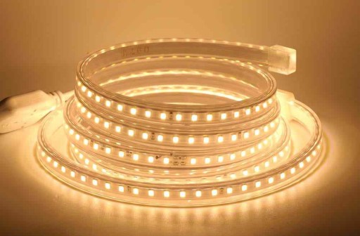 VODEODOLNÝ LED pás HADICA 8 Teplá 230V vonkajšia flexibilná 1M