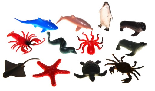 Morské živočíchy FISH FISH FIGURINES mini Set 12 ks