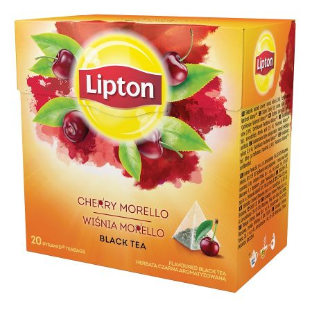 Lipton Cherry Morello s príchuťou čierneho čaju 20ks 34g