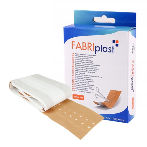 Rezanie omietky s obväzom Fabriplast 6cm x 1m