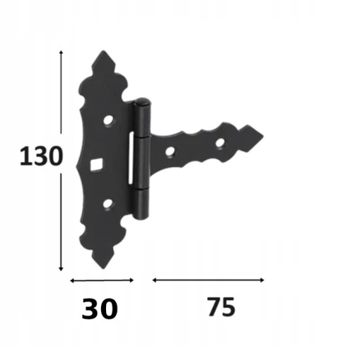 1 ks Záves ZOB 75 Čierny 130x75x30x2,0