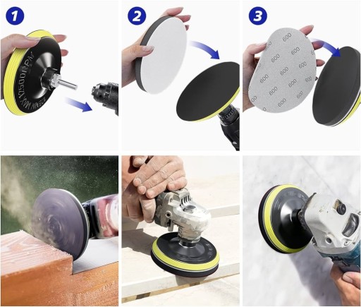 FLEXIBILNÝ KOTÚČ S VRTÁKOU BRÚSKY NA VELCRO 125