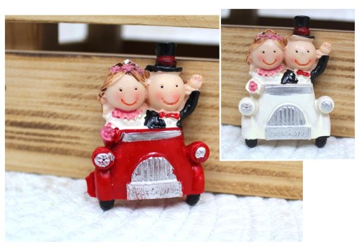 Keramická figúrka NOVO VYROBENÁ 6x4 cm DVA VZORY - 1 ks