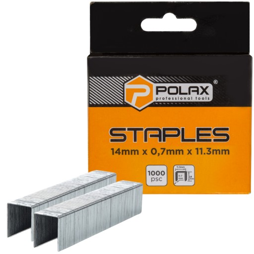 DARČEKY ZADARMO # Polax A/53 sponky na čalúnenie 14 x 0,7 x 11,3 mm 1000 ks.
