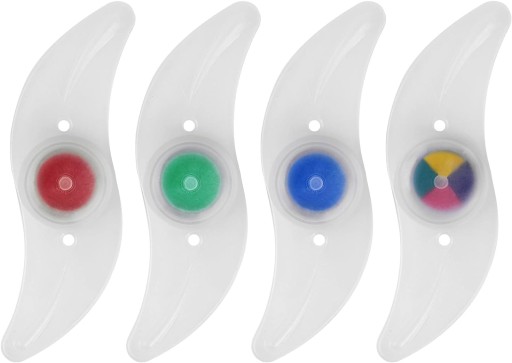 4 x LED SVETLO NA BICYKEL NA KRYT KOLESÁ RGB viacfarebný