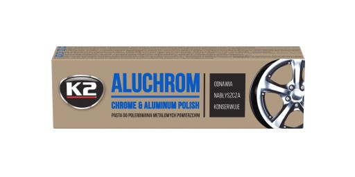 K2 ALUCHROM CHROMOVÁ LEŠTIACA PASTA 120G