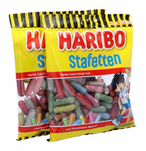 HARIBO Stafetten sladké drievko ovocné želé 160g DE
