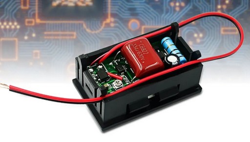 VOLTMETER 70-500VAC, MODRÝ