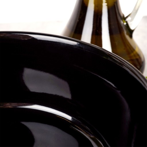 ČIERNA KERAMICKÁ misa, šalátová misa, snacky, dezerty, šaláty, 150 ml