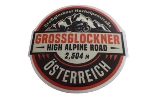 NÁLEPKA GROSSGLOCKNER HOCHALPENSTRASSE NÁLEPKA 6,6 x 6,6 cm KOLEKCIA