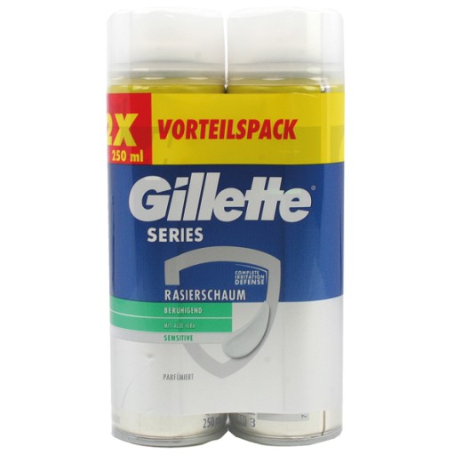 Gillette Pena na holenie SÉRIA 2x250ml Sensitive