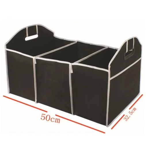 Taška organizér do kufra auta TRUNK 50x32,5x32,5cm čierna SVETLÁ