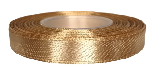 Stuha atlasová 1,2cmx31,5m ZLATÁ