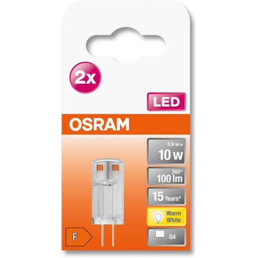 G4 LED žiarovka CAPSULE 0,9W 2700K OSRAM 2PAK MINI