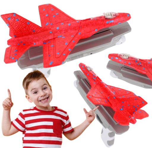 V2 KLZÁR LIETADLO S VYPÚŠŤOVACÍM STYROPENOVÝM ZBRAŇOM PRE DETSKÉ FIGHTER POLŠT.