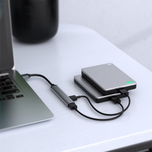 HUB ADAPTÉR 4 x USB-A 3.0 USB-C TYP-C SLIM