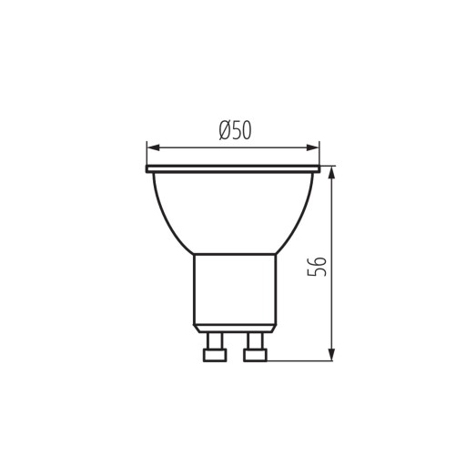 KANLUX 36331 K LED GU10 6W-NW Lampa so 4000K LED