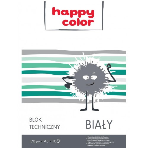 HappyColor technický blok A3 170g 10k biely
