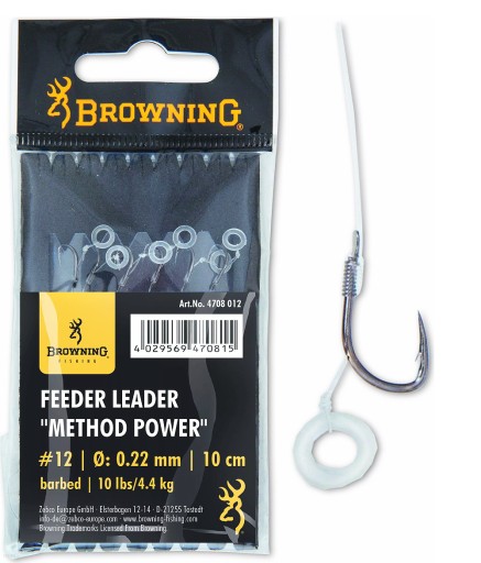 Náväzce FEEDER POWER METOD BROWNING s elastickým pásom #14