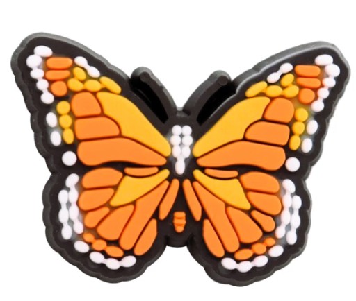 4x Špendlíky / Špendlíky na Crocs a podobné topánky a la Jibbitz - Butterflies