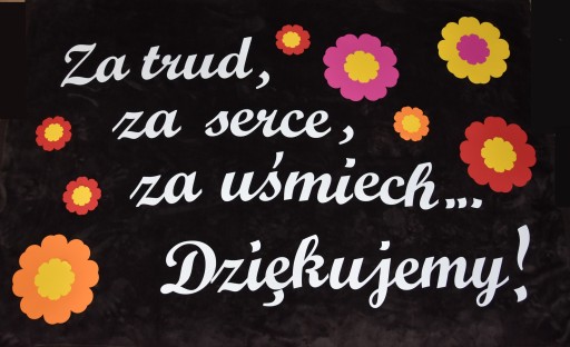 Kvety výzdoba okien tabuľa vitrína leták škola
