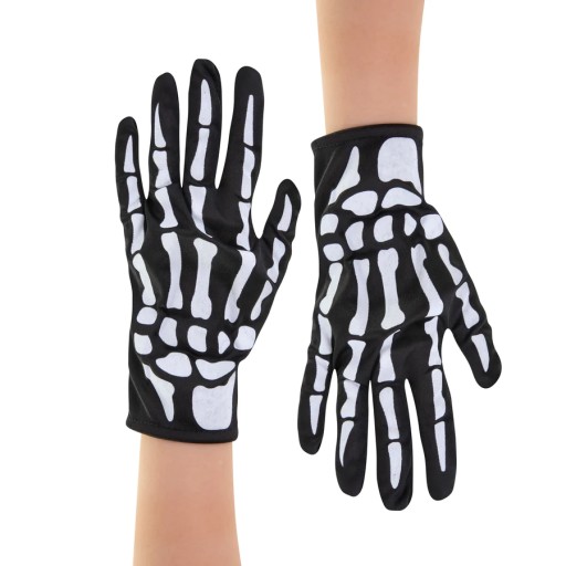 Čiernobiele rukavice na halloweenske kocky
