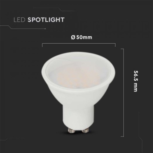 LED ŽIAROVKA reflektor GU10 10W 1000LM 4000K neutrálna farba V-TAC