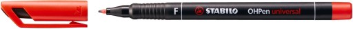 STABILO OHPEN F 0,7mm fóliové pero, červené