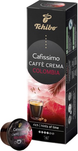 TCHIBO CAFISSIMO KAWA Caffe Crema Colombia 10 kapsúl