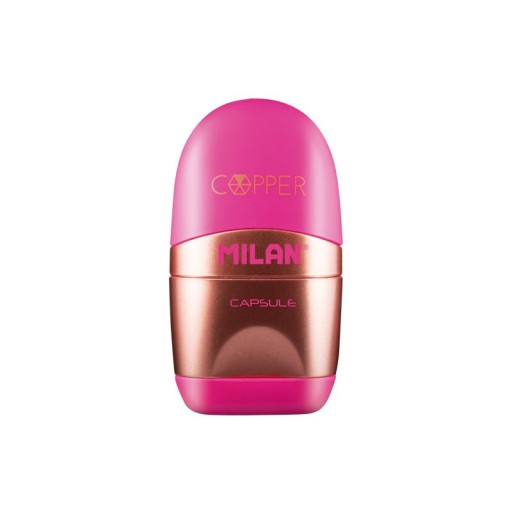 Milan Sharpener - CAPSULE COPPER ružová guma