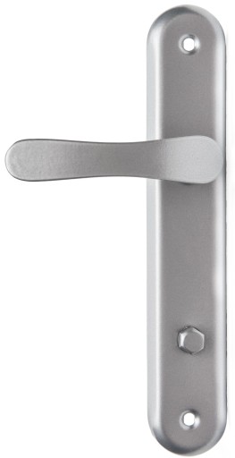 Lakovaná hliníková rukoväť 90 mm na WC, ŠEDÁ