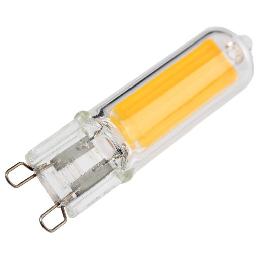 LED KAPSULOVÁ žiarovka MINI G9 5W = 50W 230V 3000K Teplá farba GLASS COB