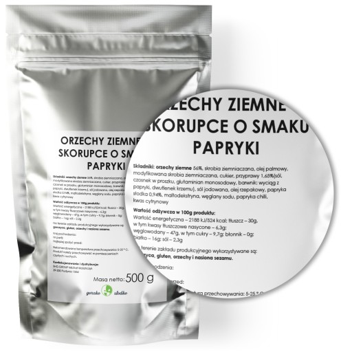 ARAŠIDY OBALENÉ v paprike, arašidy 500g
