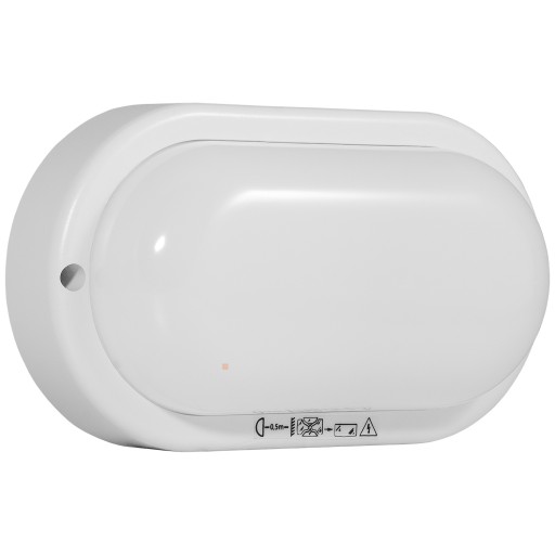 LED KANLO SVIETIDLO OVÁLNE 8W 4000K 760LM IP54 BIELA