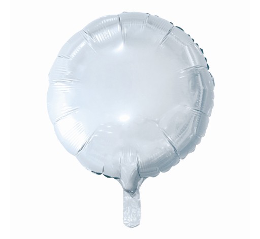 Okrúhly biely fóliový balón Narodeniny 1-99 46c