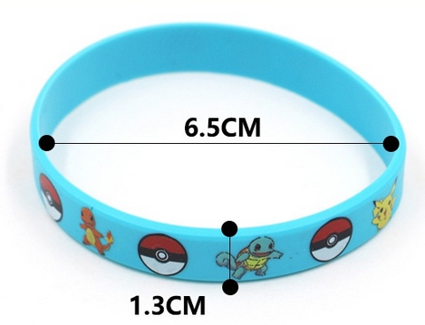 Pikachu Charmander Pokémon náramok čelenka čierna