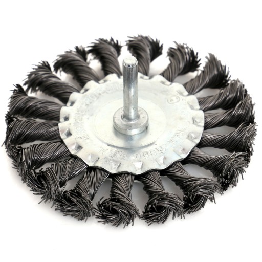 BRIDED KOTÚČOVÁ KEFA S STOPKOU M6 100mm