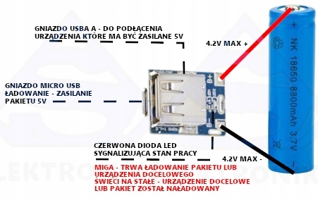 Mini USB modul powerbanky, ovládanie nabíjania 18650