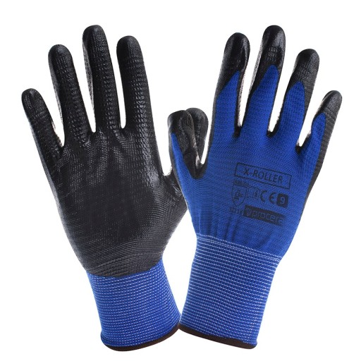 X-ROLLER potiahnuté pracovné rukavice r9 - L 1 pár