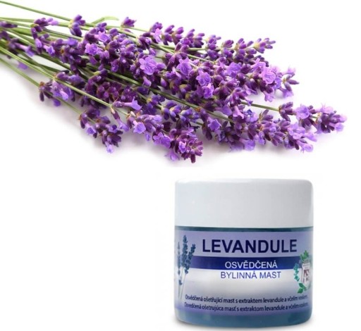 Levanduľová masť s levanduľovým olejom ukľudňujúca levanduľa na preležaniny 125ml