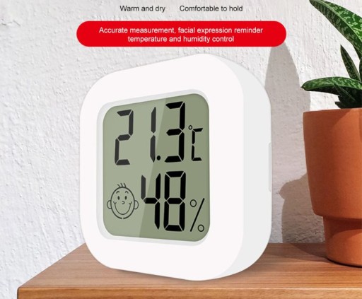 Teplomer Izbový vlhkomer Elektronická Digitálna meteostanica + batéria