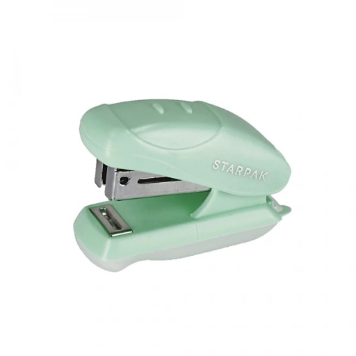 MINI VRECKOVÁ ZOŠÍVAČKA KANCELÁRSKA ŠKOLA PASTEL MINT 20 listov