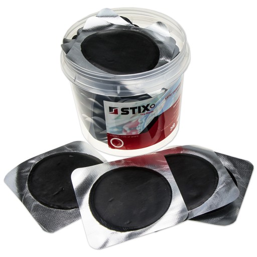 ZÁPLATY UNIVERZÁLNE ZÁPLATY NA OPRAVU DIAGONÁLNYCH PNEUMATÍK 75MM STIX - 4 KS.