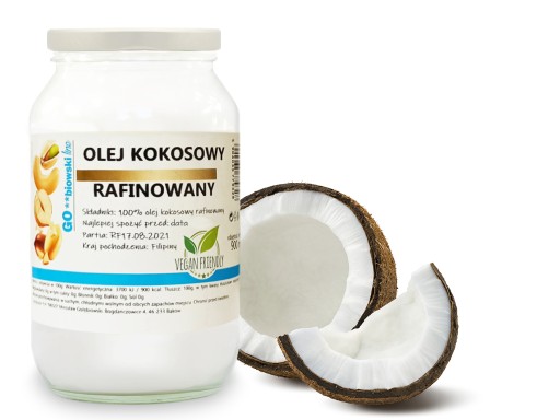 RAFINOVANÝ kokosový olej 900ml, PURE - MIGOgroup
