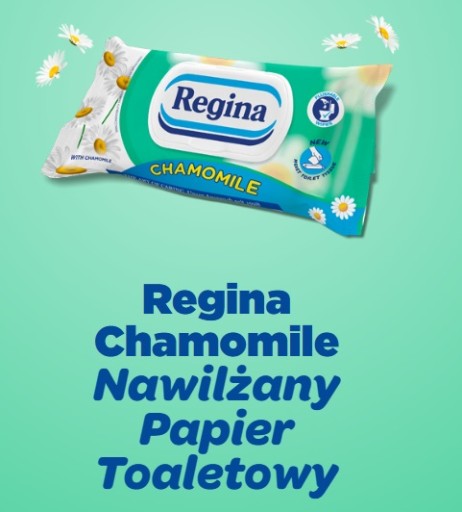 Regina - Harmančekový vlhčený toaletný papier Jemný a mäkký