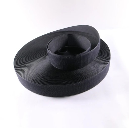 Páska VELCRO, čierna 20 mm, bez lepidla, HÁK