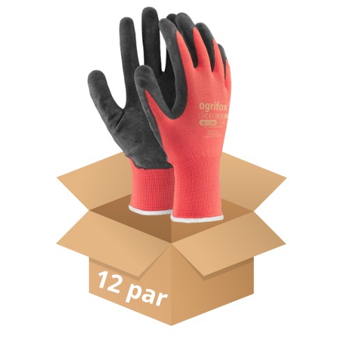 SILNÉ PRACOVNÉ LATEXOVÉ RUKAVICE 12 PÁROV